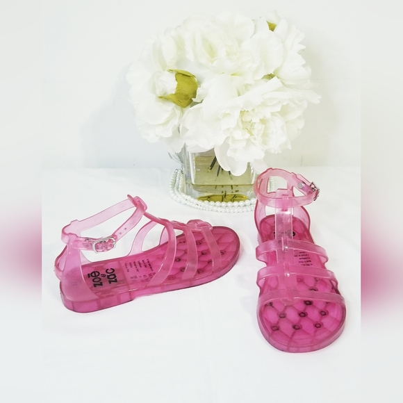 Zoe & Zac Pink Jelly Sandals - Picture 1 of 7